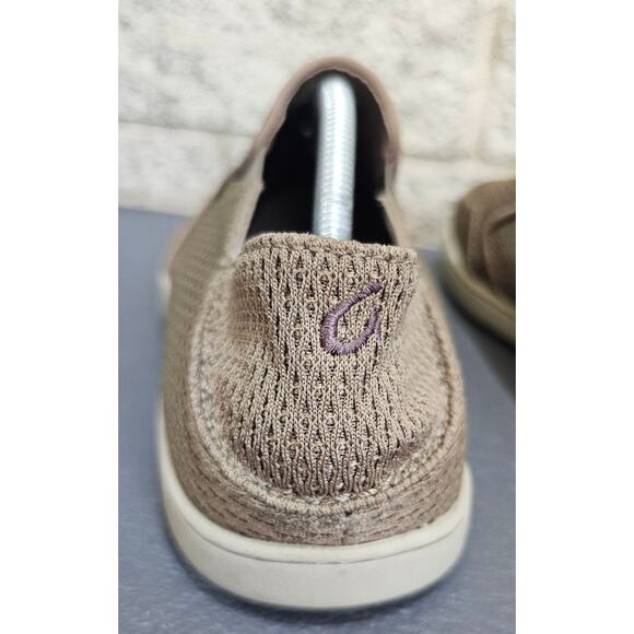 OluKai Nohea Mesh Slip On Comfort Shoes Tan Khaki Men\'s Size US 11.5 main image 4